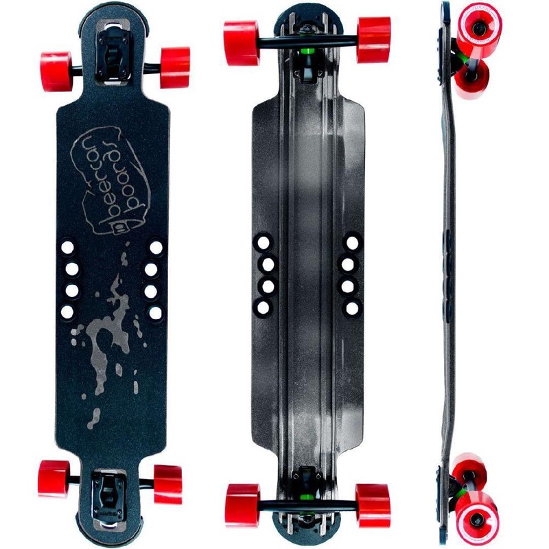 Beercan Black 38″ Hoke Drop Through Longboard Complete