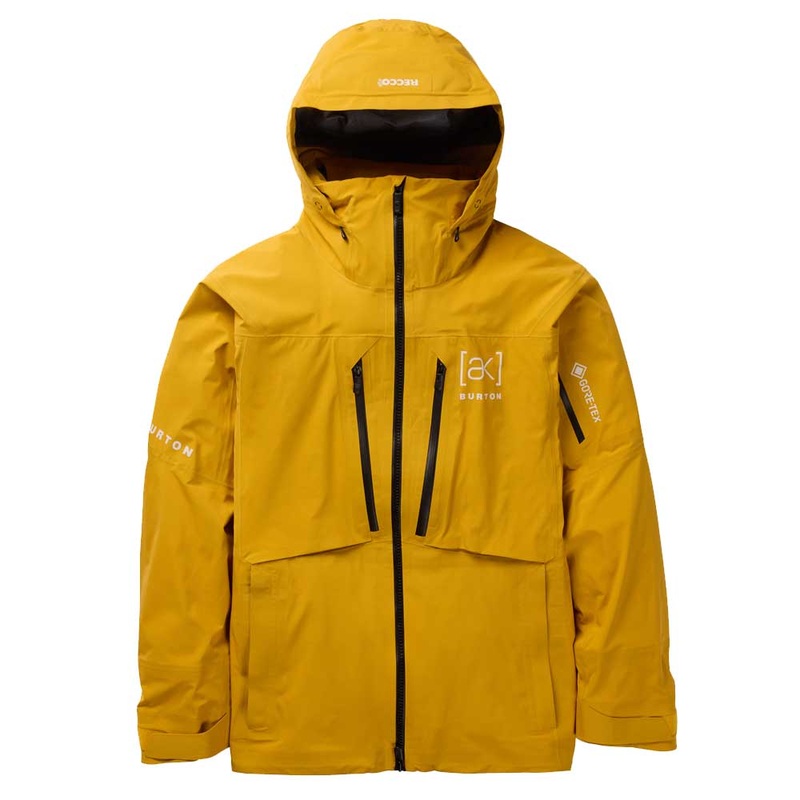 Burton [ak] Hover Gore Tex 3L Stretch Snowboarding Jacket 2025 Small Goldenrod
