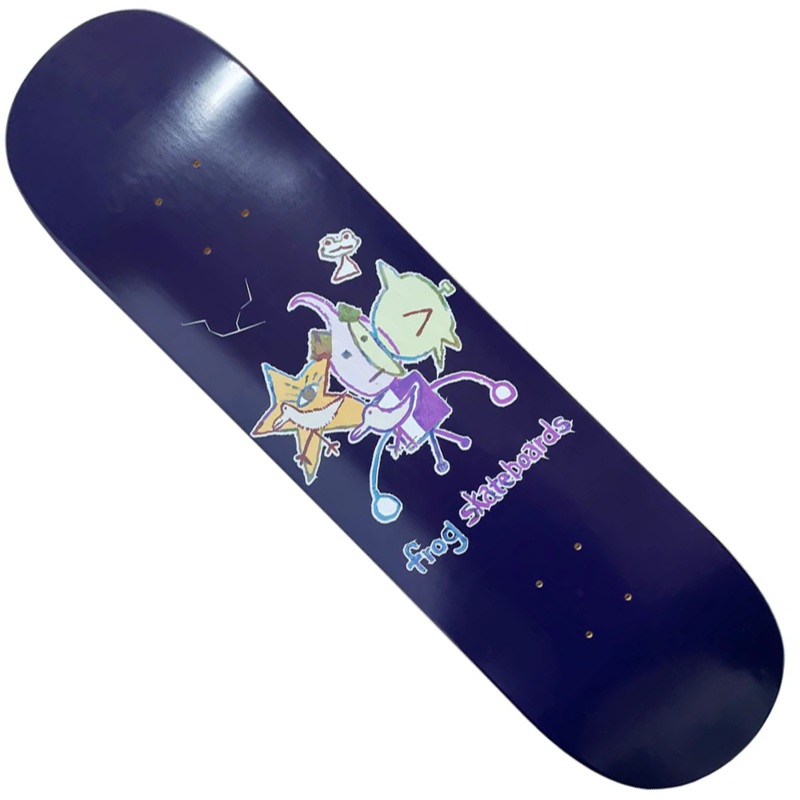 Cracked Robot Boy 8 Frog Skateboards Deck