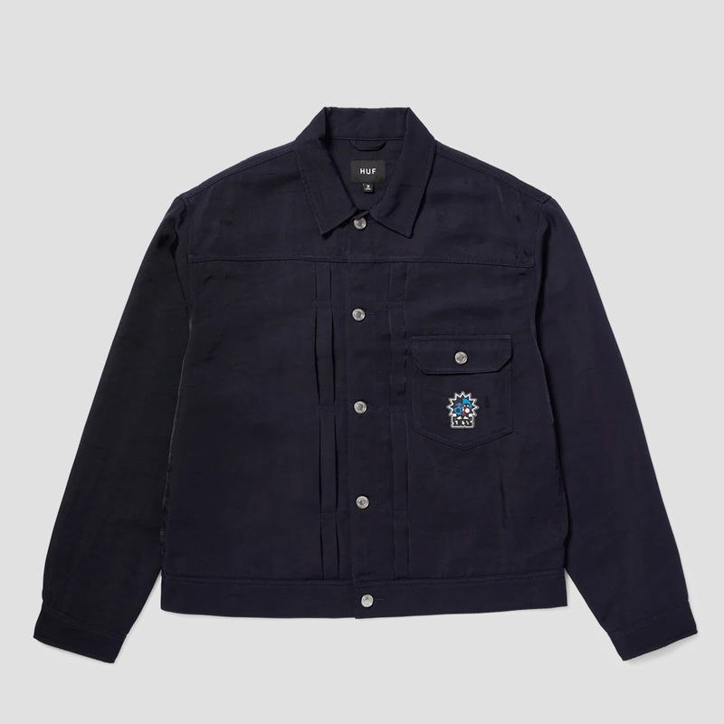 HUF Bennington Trucker Jacket Navy Small