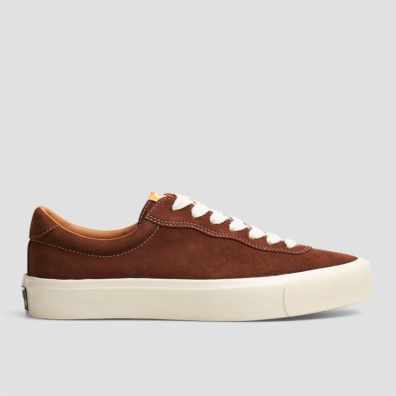 Last Resort AB VM001 Suede Lo Skateboard Shoes Choc Brown / White UK3