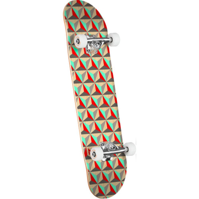 Mini Logo Pattern Tri Complete Skateboard 7.5″ 7.5″