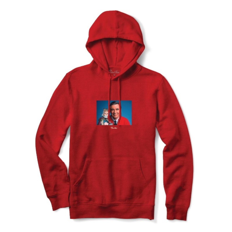 Primitive Mister Rogers Hoodie Red Large Large
