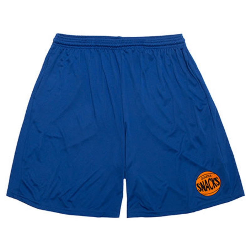 Quartersnacks 70s Logo Gym Shorts Royal Medium