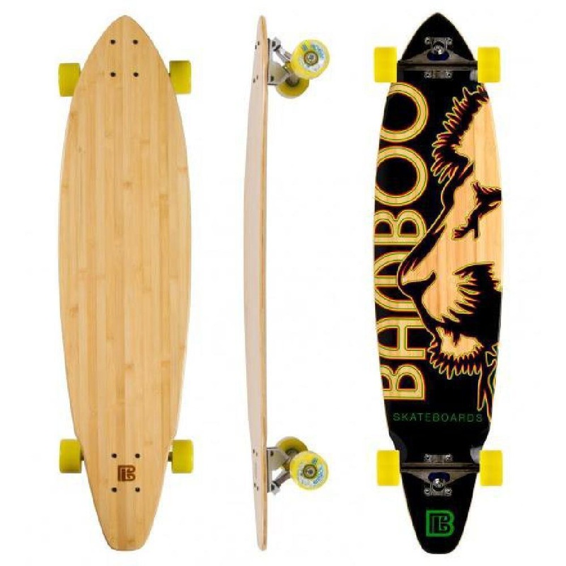Rasta Lion Square Tail 38″ Bamboo Longboard Deck Only