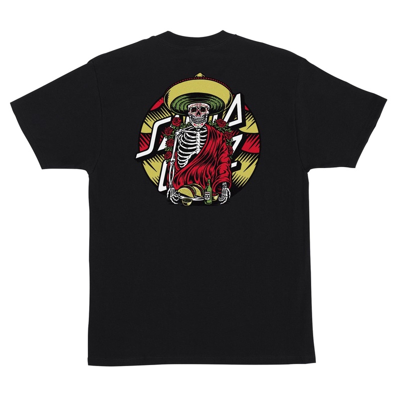 Santa Cruz Guzman Dining Dot T-Shirt Small Black