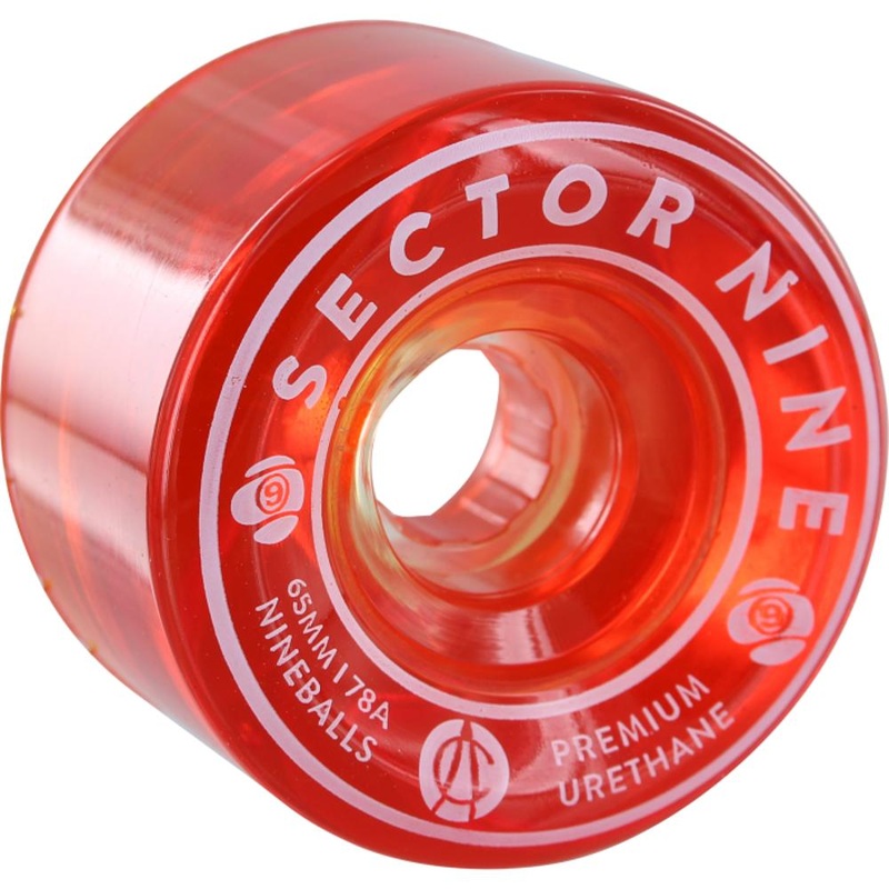 Sector 9 Nineballs 65mm 78A Warm Red Skateboard Wheels