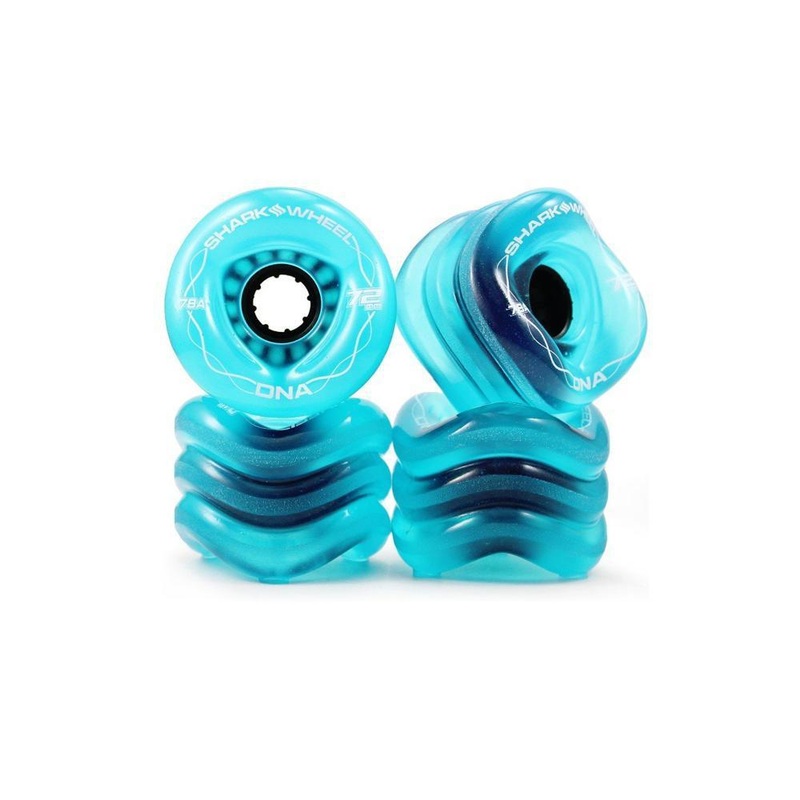 Shark Wheels Longboard – 72MM,78ATransparentBlueDNA