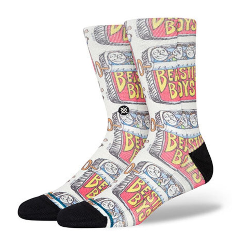 Stance Canned Crew Socks Off White Large
