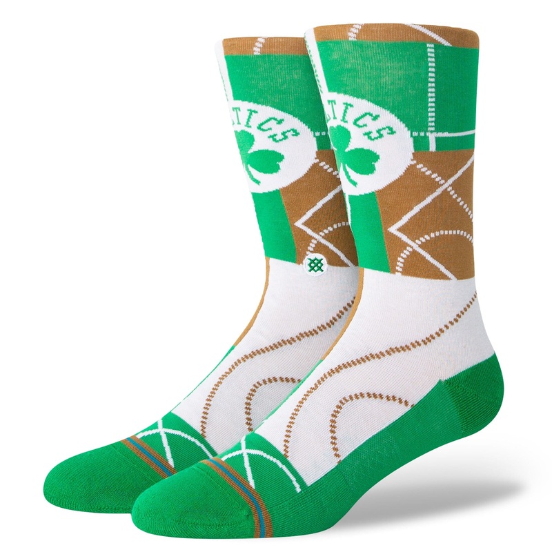 Stance Zone Crew Socks Boston Green M :: Men 6-8.5 / Women 8-10.5