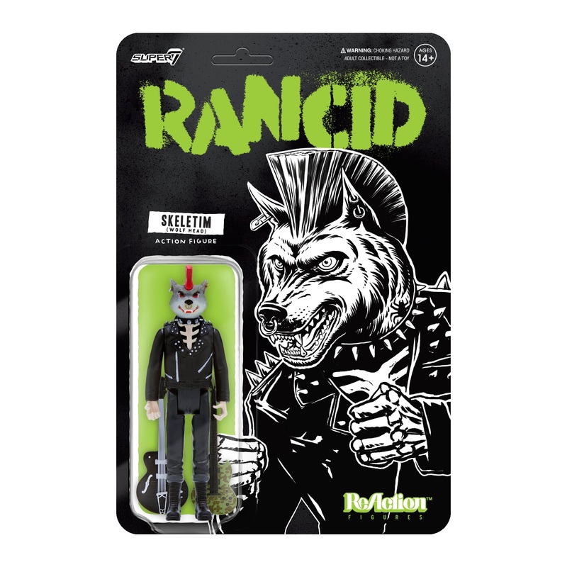 Super7 x Rancid – Skeletim (Wolf Head) ReAction Figure