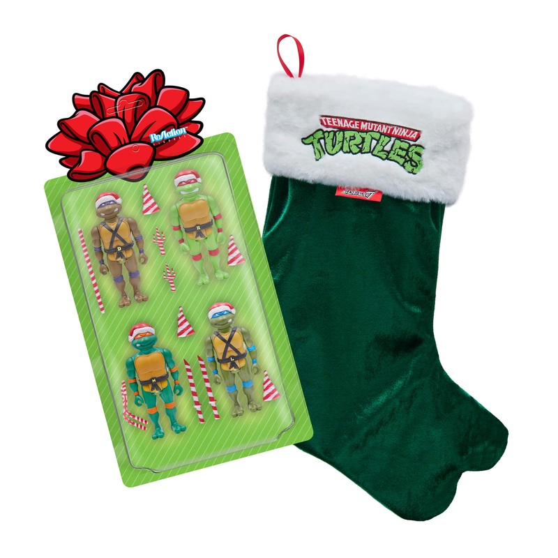 Super7 x Teenage Mutant Ninja Turtles – Holiday Gift Pack ReAction Figures