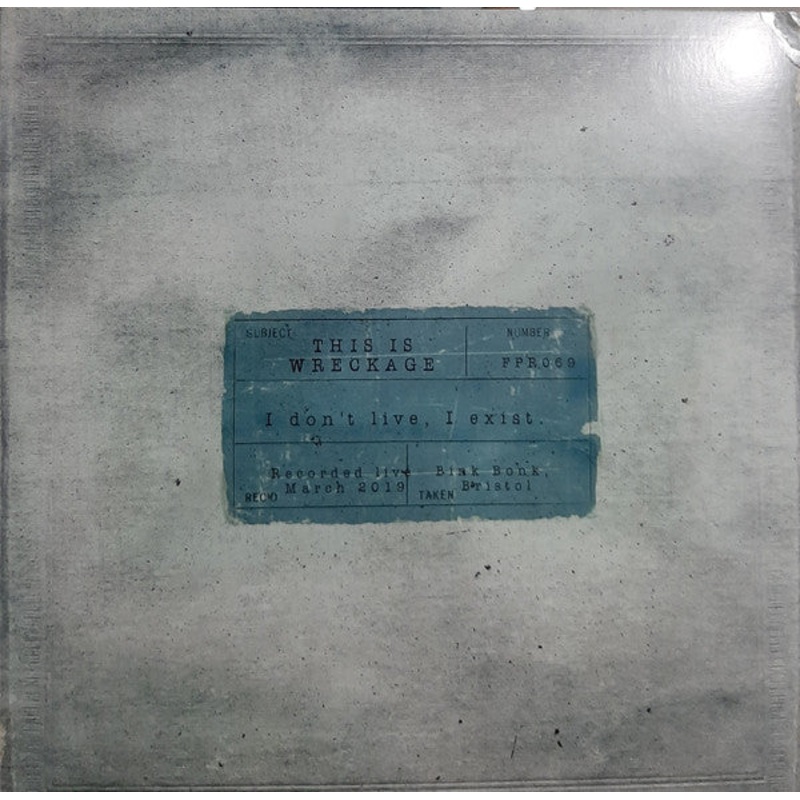 This Is Wreckage  I Don’t Live, I Exist Gatefold Sleeve Blue Color Vinyl LP Record