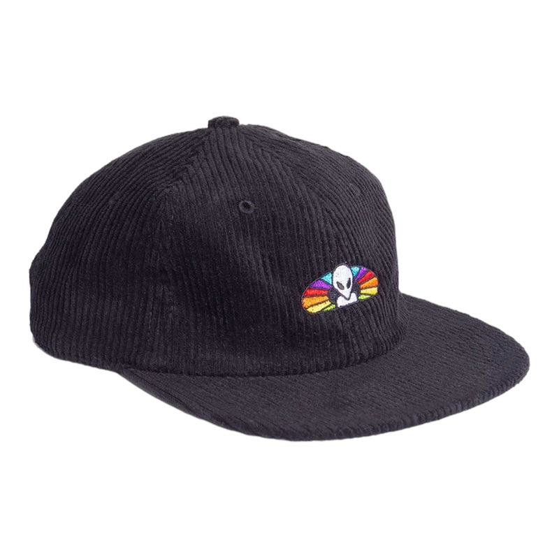 Alien Workshop Spectrum Corduroy Strapback Hat Black OS