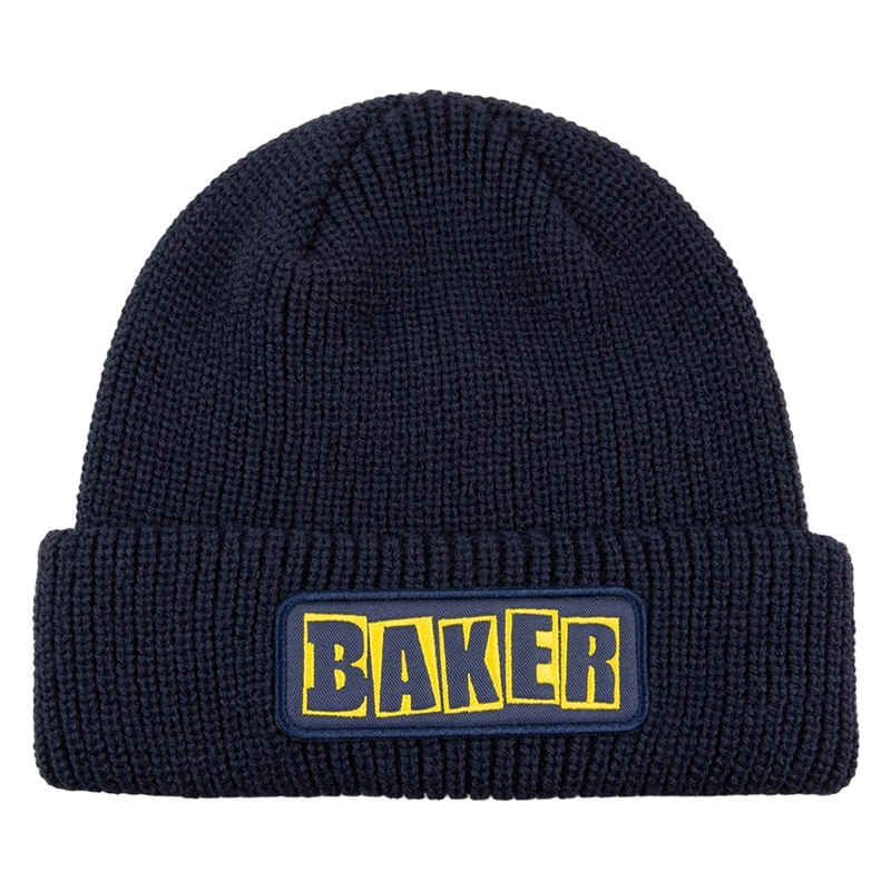 Baker Brand Logo Beanie Navy One Size Fits All