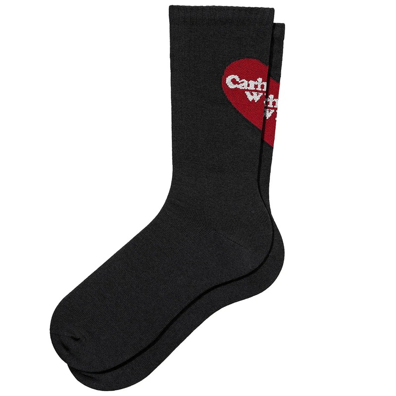 Carhartt WIP Heart Logo Socks Jacquard Black