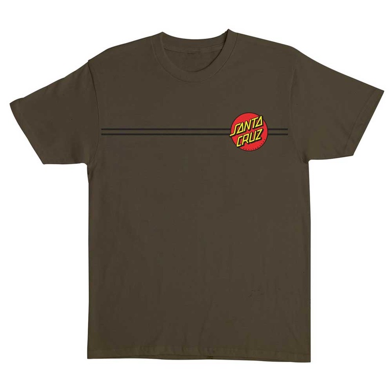 Classic Dot Olive Heavyweight Tee Mens Santa Cruz LG