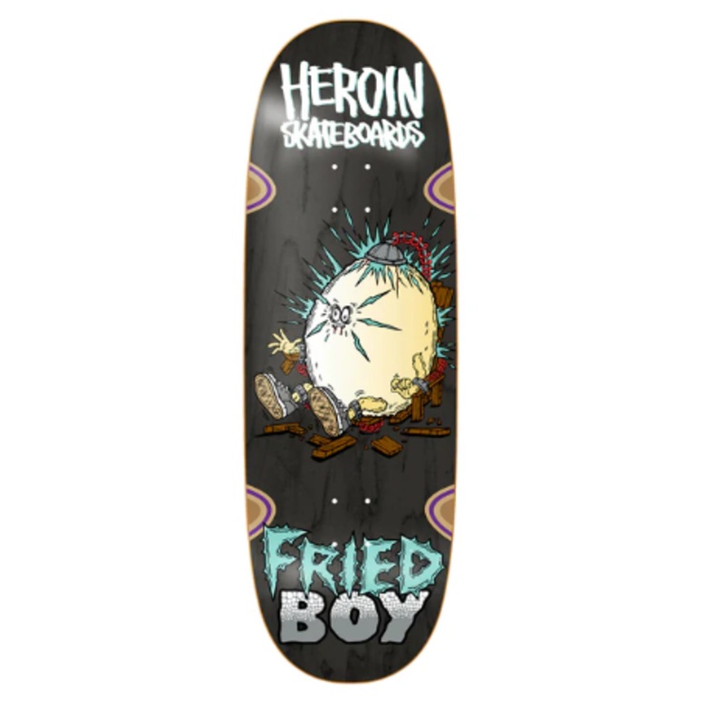Heroin Fried Boy Shape Skateboard Deck 10.4″ Deck only 10.4