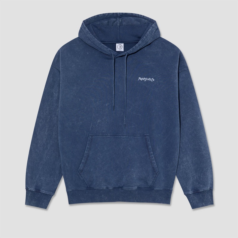 Polar Acid Frank Surf Logo Hoodie Dark Blue Small