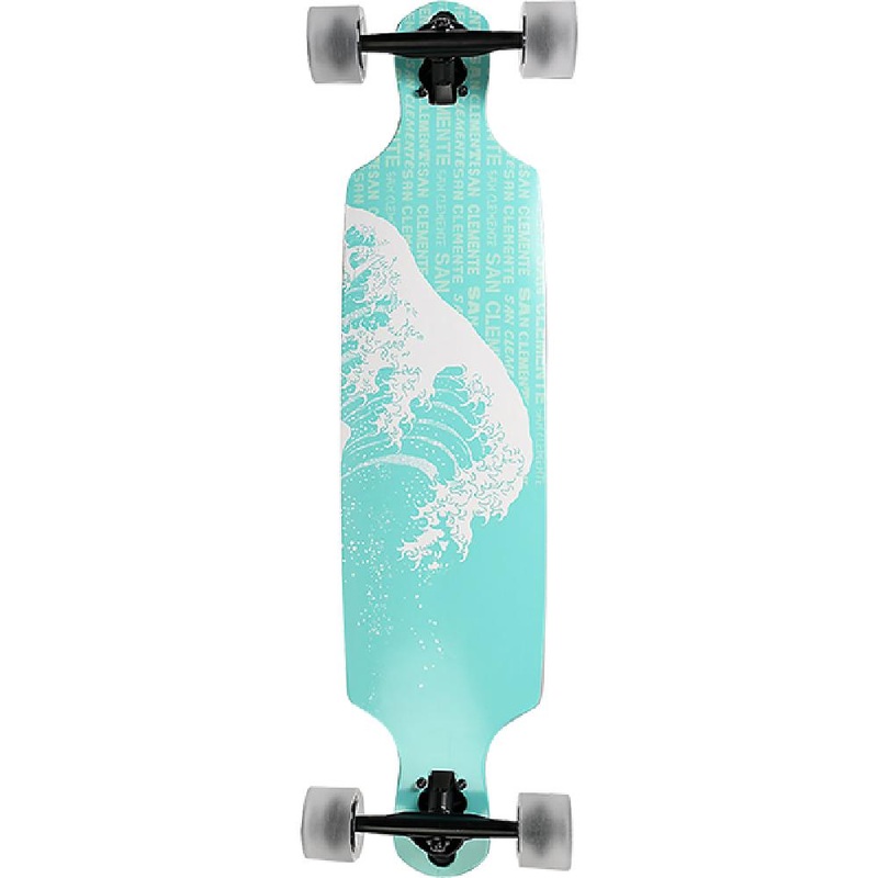 San Clemente Great Wave Drop Through 36″ Longboard Complete