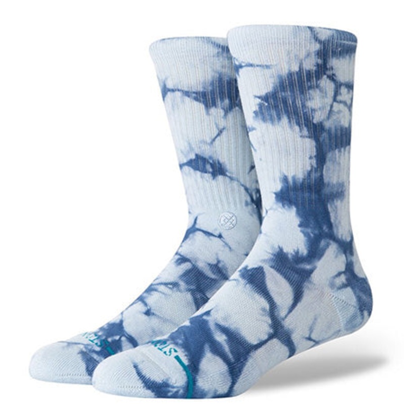 Stance Tied Up Crew Socks Ice Blue Large