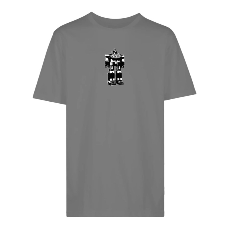 VINYL ROBOT T SHIRT CHARCOAL S
