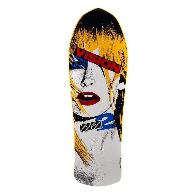 Vision Aggressor 2 10.25″ Skateboard Deck Yellow