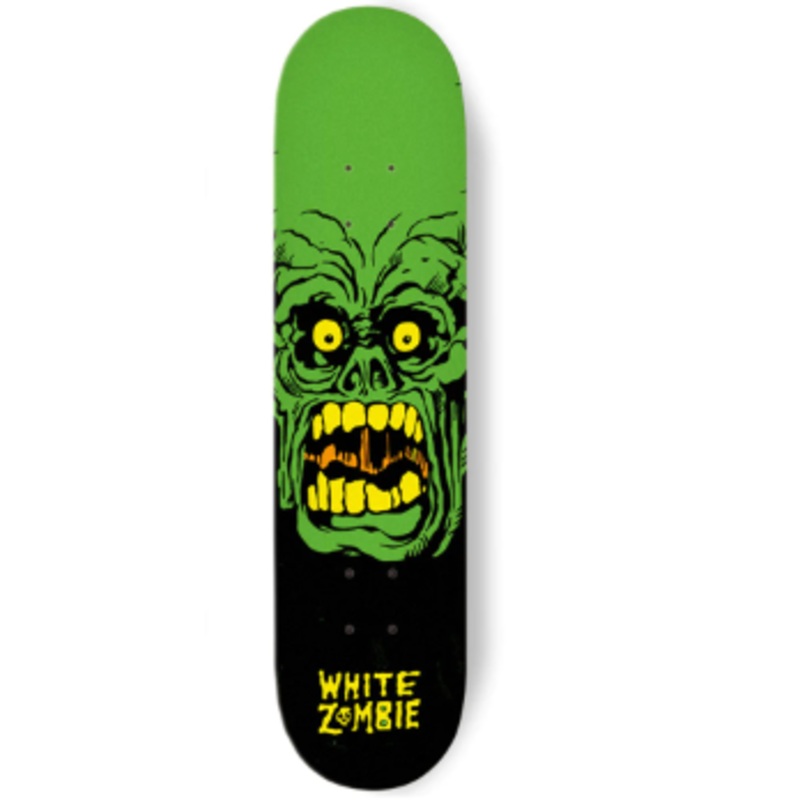 White Zombie Green Monster Skateboard Deck 8 in 8 in