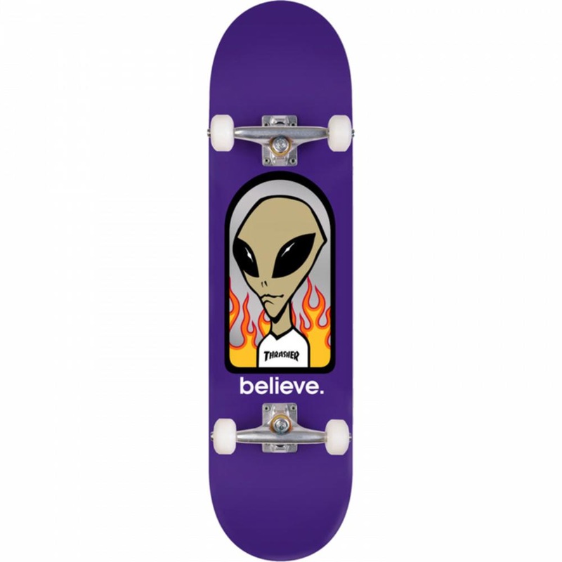 Alien Workshop Believe Thrasher 7.75″ Skateboard Complete Complete