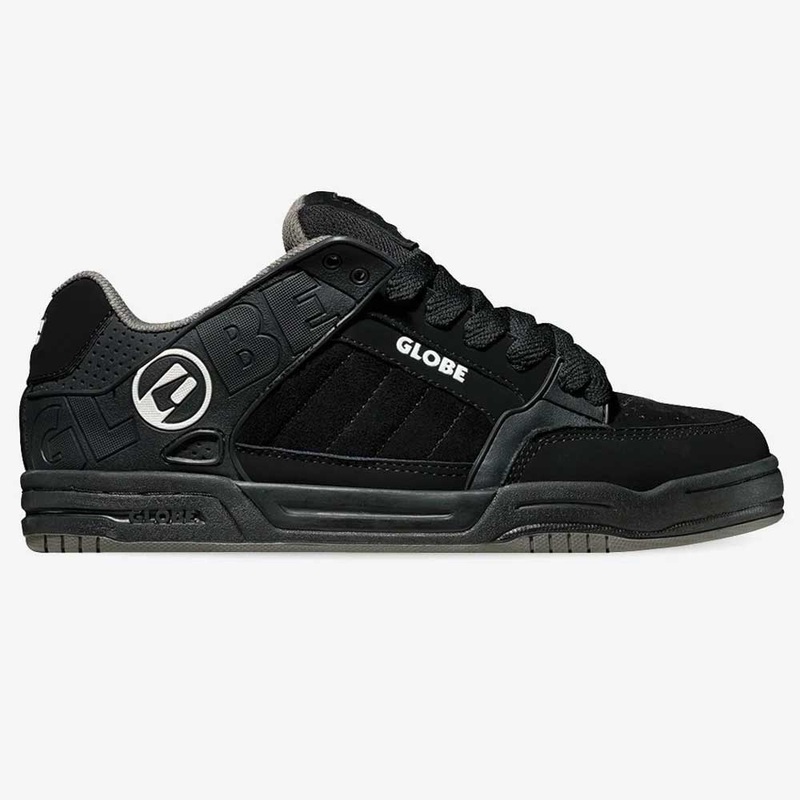 Globe Tilt Skate Shoes – Black/Black 8 Black/Black