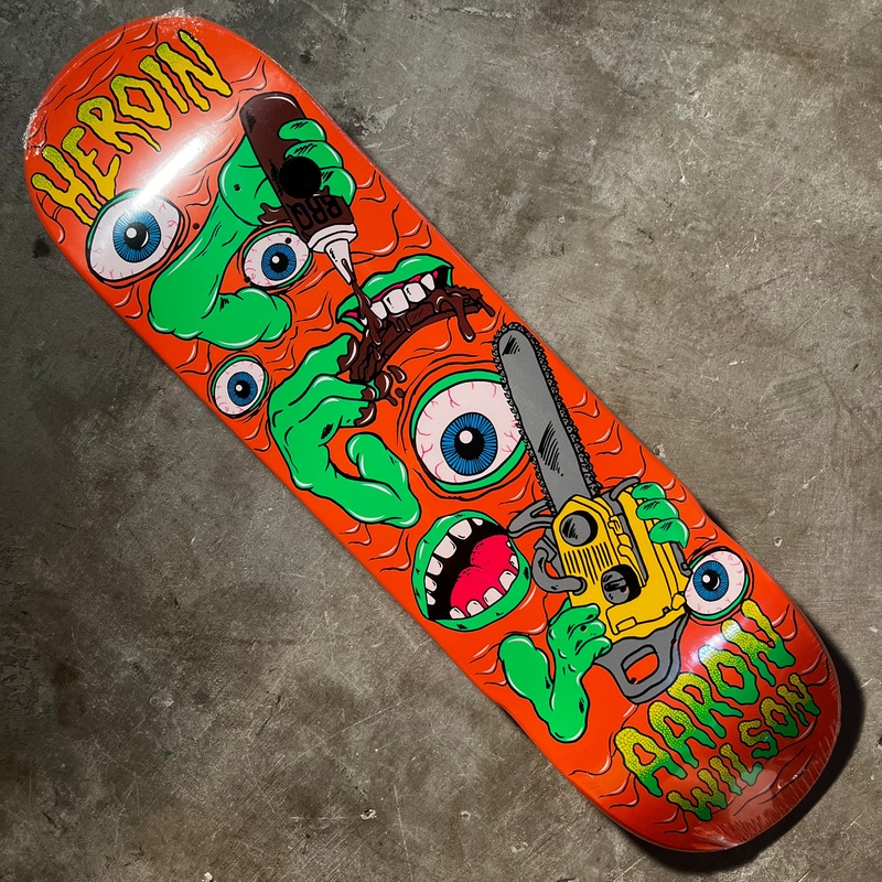 Heroin Skateboards – Aaron Wilson Mutate Or Die Deck – 8.5″