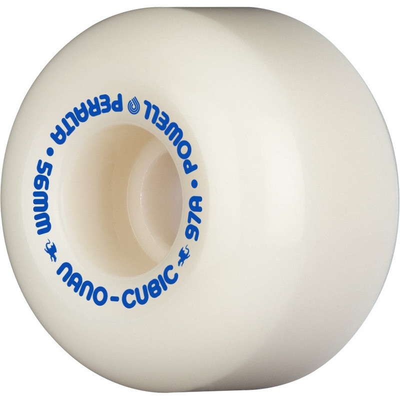Powell Peralta 97a Nano Cubic Skateboard Wheels 54mm White