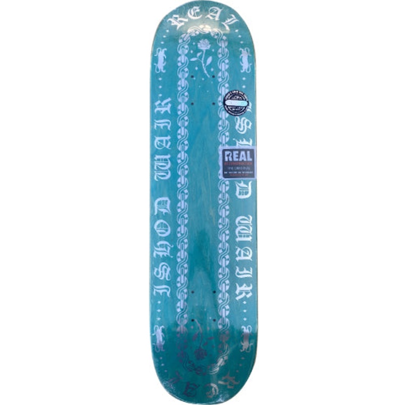 Real Ishod Wair Linked Twin Tail Skateboard Deck Teal 8.25″ 8.25″