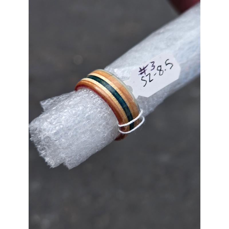 Recycled Bo-Tuff Skateboard Ring SIZE 8.5 (#3)