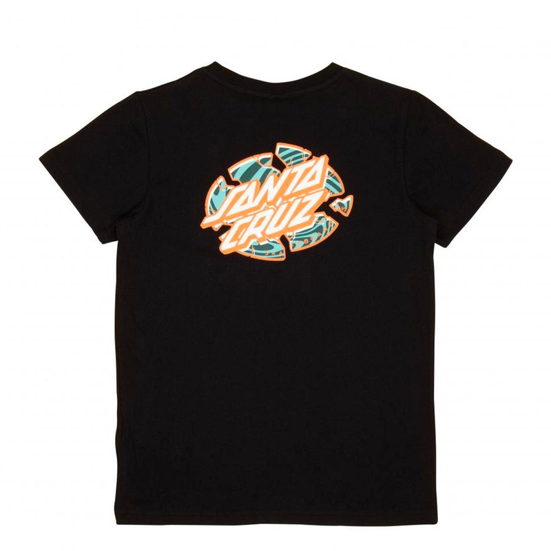Santa Cruz Youth Warp Broken Dot T-Shirt – Black Kids M