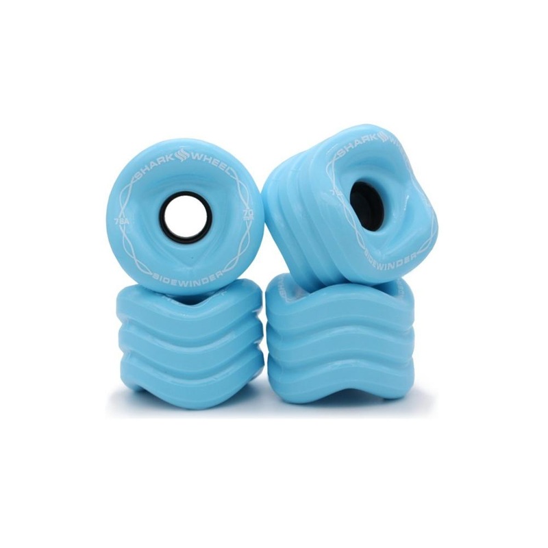 Sharkwheel 70mm 78a Ice Blue Sidewinder Longboard Wheels