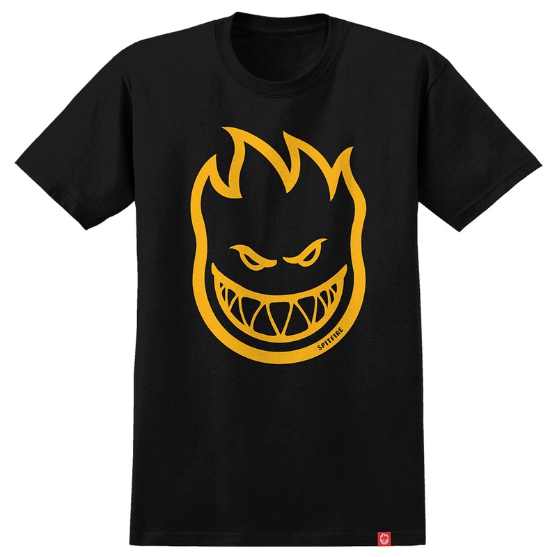 Spitfire Bighead Black Gold Youth T Shirt Black/ Gold Youth Small