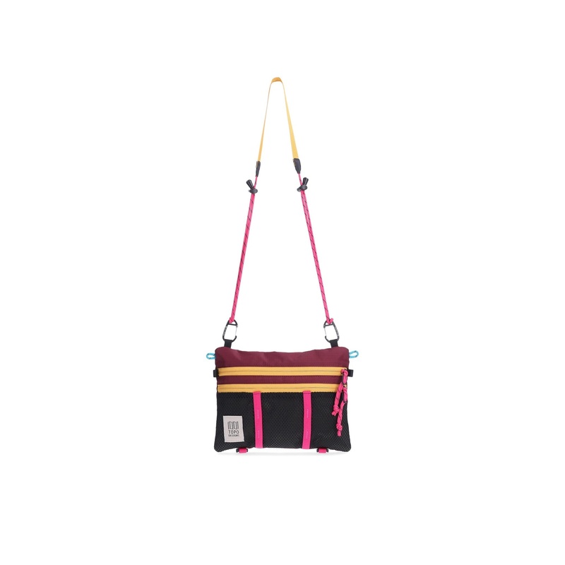 Topo Designs Mountain Accessory Shoulder Bag Olive/Burgundy