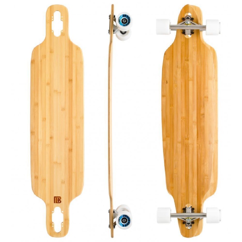 Bamboo Twin Tip Drop Through 40″ Longboard Deck Only