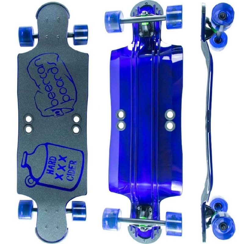 Beercan Purple 35″ Hard Cider Drop Down Longboard Complete