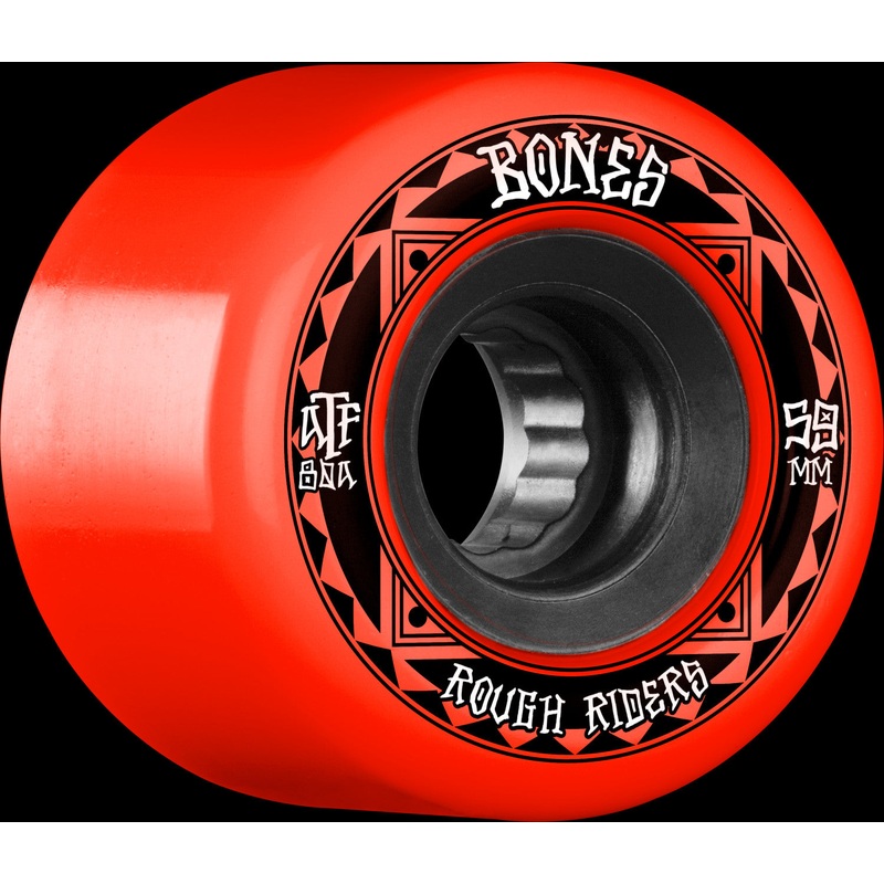 BONES ATF Rough Rider Runners 59mm 80a Red Skateboard Wheels