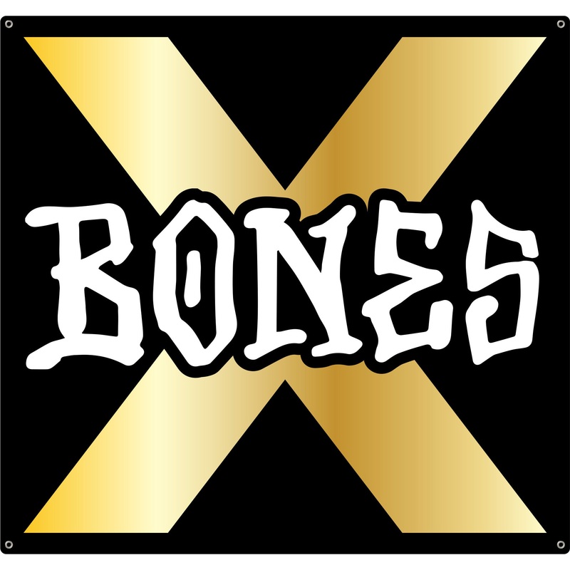 BONES WHEELS X Bones 36″ x 34″ Cloth Banner