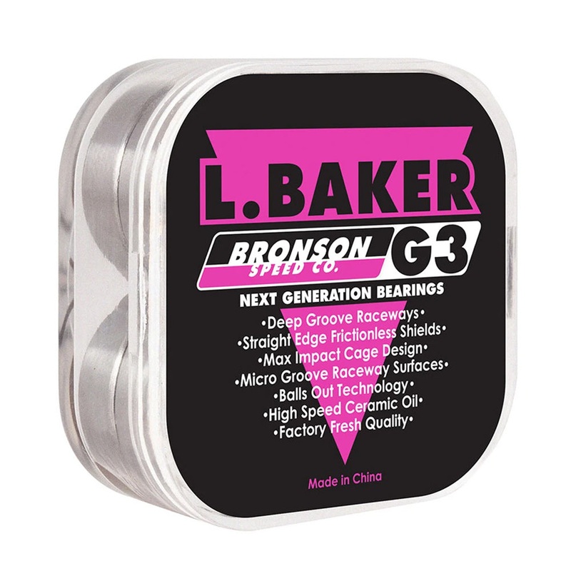 Bronson Speed Co. Bearings L. Baker Pro G3 – Black/Pink
