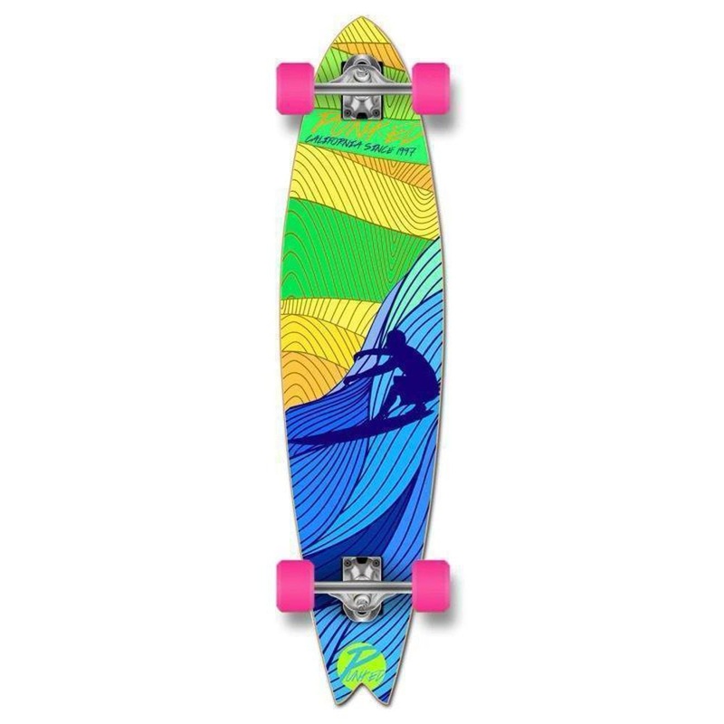 Fishtail Longboard 40 inch Surf’s up from Punked – Complete Complete