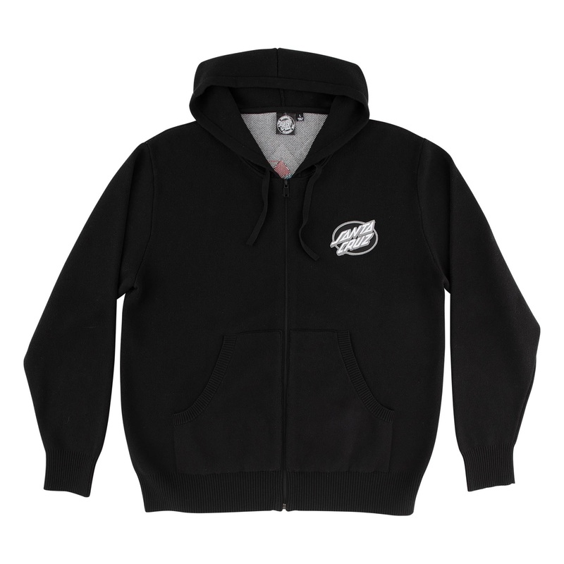 Natas Panther Mens Santa Cruz Zip Hoodie Black S