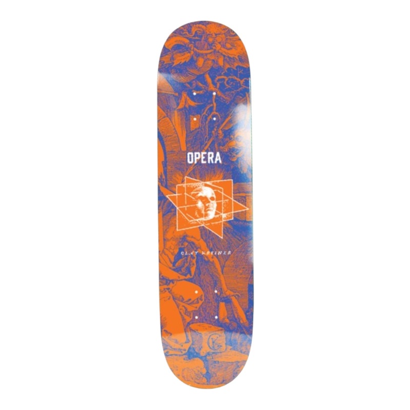 Opera Skateboards Clay Kreiner Dimensions Blue/Orange Skateboard Deck 8.5″ 8.5