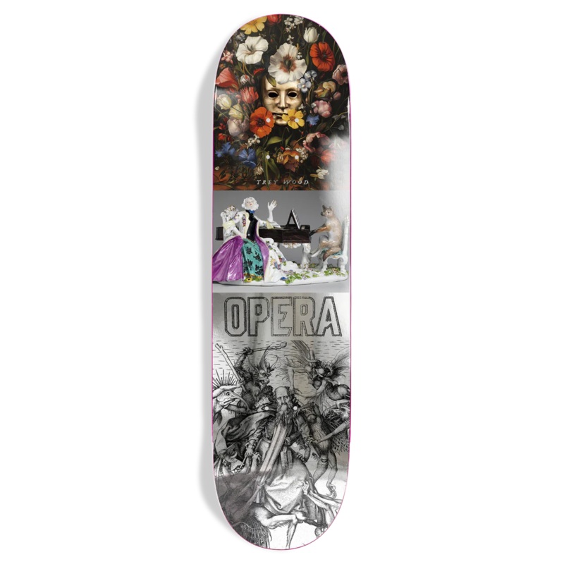 Opera Trey Wood Still Life 9″ Skateboard Deck