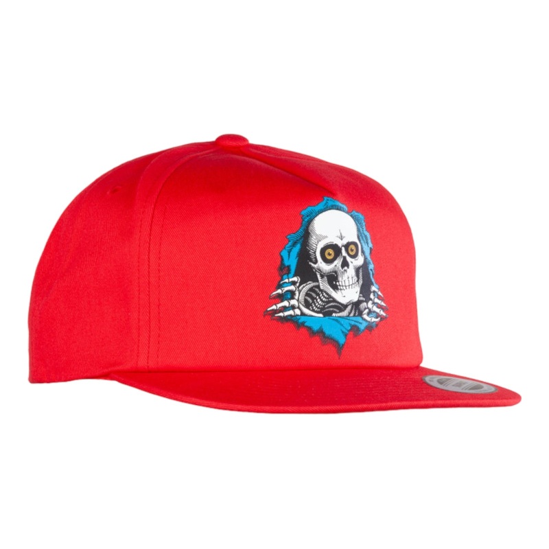 Powell Peralta Ripper Snapback Hat Red OS Red