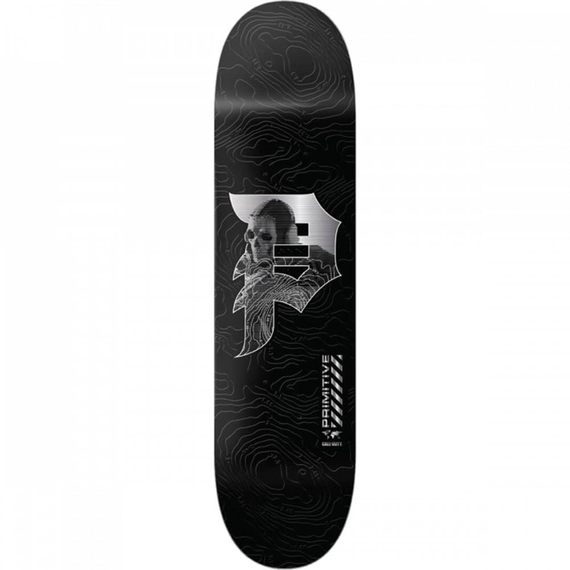 Primitive Mapping Dirty P 8.0″ Black Skateboard Deck