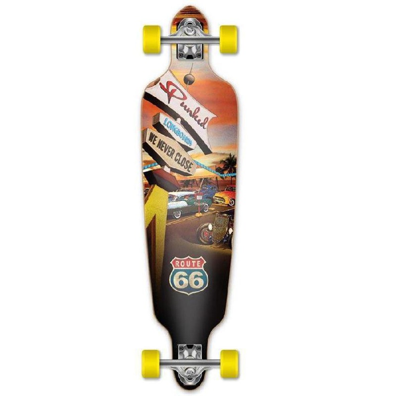 Punked Route 66 Series – Diner Drop Through 41″ Longboard Complete
